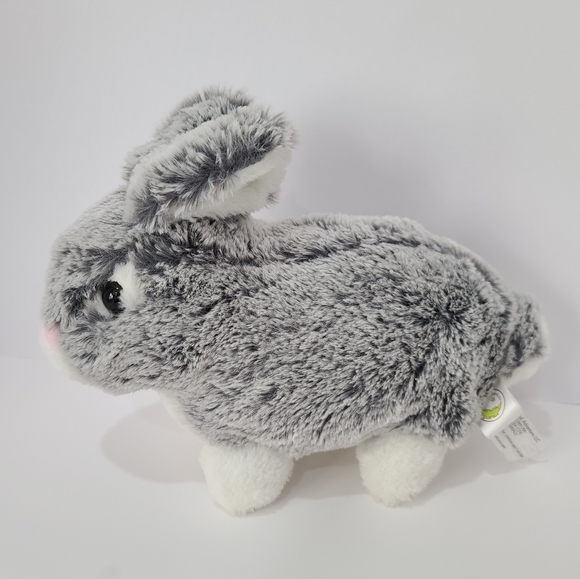 Animal Adventure Bunny Rabbit Plush Gray Frosted White Grey Stuffed Animal 2017 - Picture 2 of 11